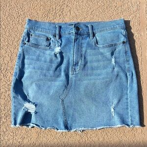 Calvin Klein Distressed Mini Skirt Sz 27